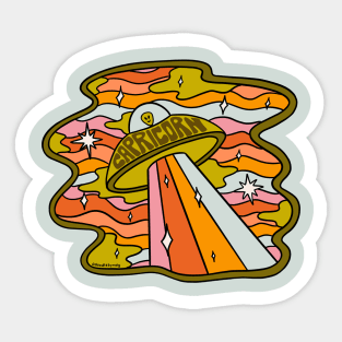 Capricorn UFO Sticker